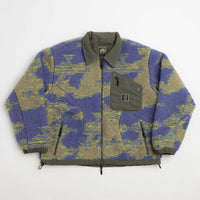 Brain Dead Reversible Sherpa Zip Jacket - Ripple Camo thumbnail