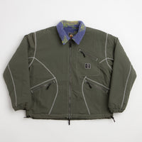 Brain Dead Reversible Sherpa Zip Jacket - Ripple Camo thumbnail