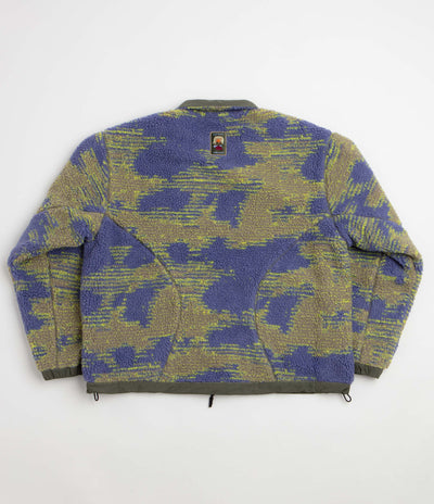 Brain Dead Reversible Sherpa Zip Jacket - Ripple Camo