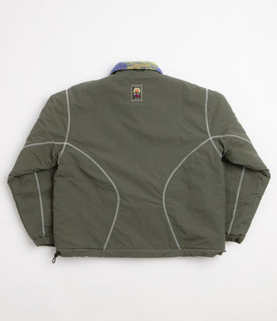 Brain Dead Reversible Sherpa Zip Jacket - Ripple Camo
