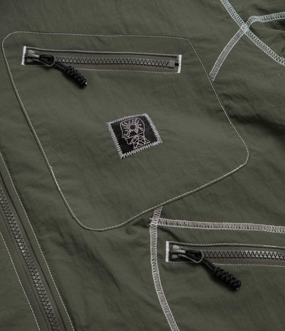 Brain Dead Reversible Sherpa Zip Jacket - Ripple Camo