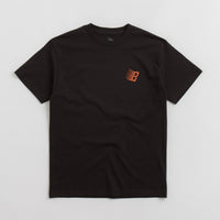 Bronze 56K B Logo T-Shirt in Black and Orange thumbnail