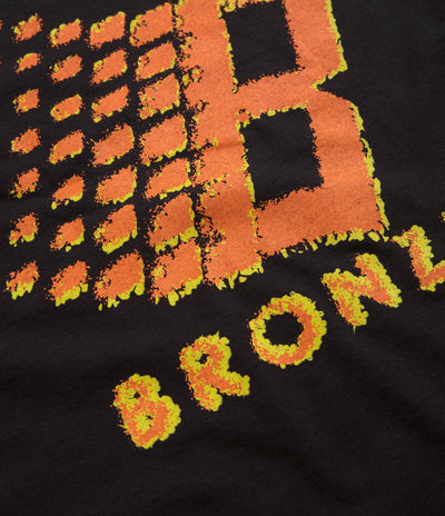 Bronze 56K B Logo T-Shirt in Black and Orange