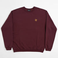 Bronze 56K Logo Crewneck Sweatshirt - Burgundy thumbnail
