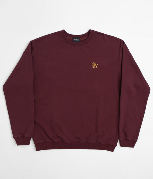 Bronze 56K Logo Crewneck Sweatshirt - Burgundy