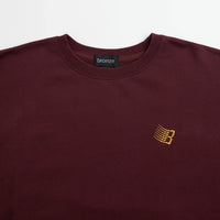 Bronze 56K Logo Crewneck Sweatshirt - Burgundy thumbnail