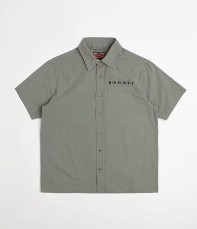 Bronze 56K Ripstop Short Sleeve Shirt - Grey