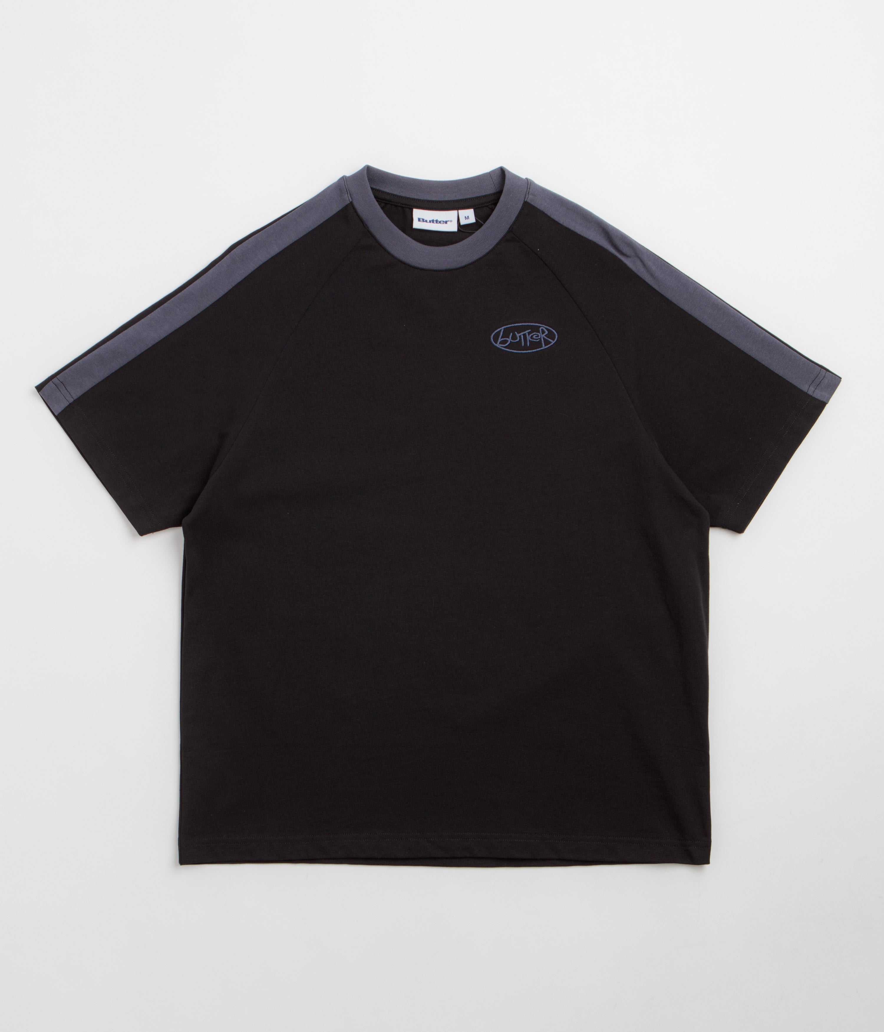 Butter Goods Abseil Panel T-Shirt - Black / Slate