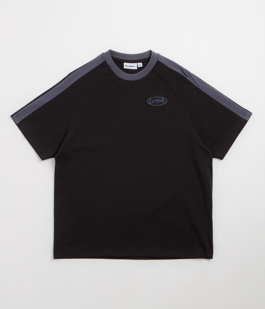 Butter Goods Abseil Panel T-Shirt - Black / Slate