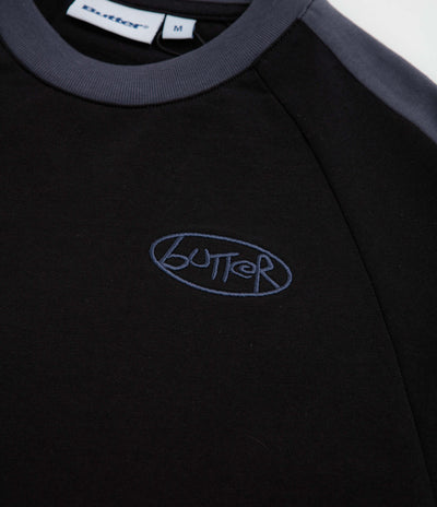 Butter Goods Abseil Panel T-Shirt - Black / Slate