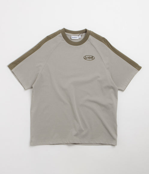 Butter Goods Abseil Panel T-Shirt - Cement / Moss