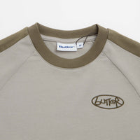 Butter Goods Abseil Panel T-Shirt - Cement / Moss thumbnail