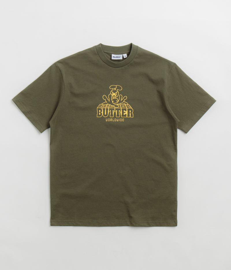 Butter Goods Alien T-Shirt in Army