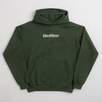 Butter Goods Alloy Logo Hoodie in Bottle Green thumbnail