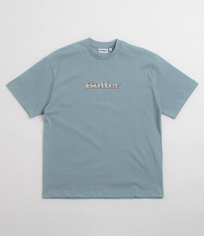 Butter Goods Alloy Logo T-Shirt - Dull Ocean