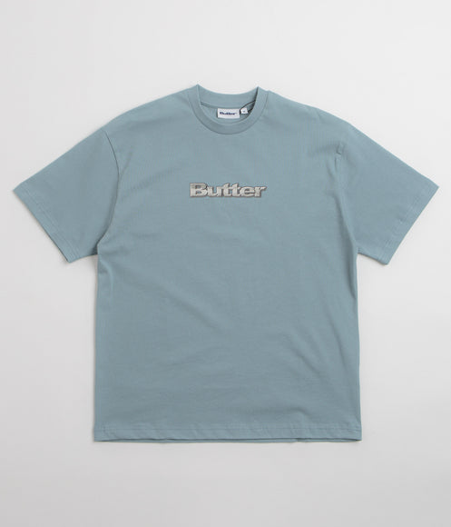 Butter Goods Alloy Logo T-Shirt - Dull Ocean