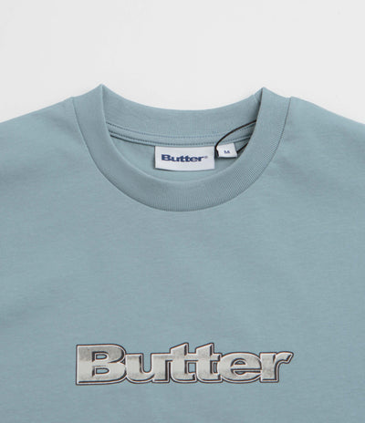 Butter Goods Alloy Logo T-Shirt - Dull Ocean