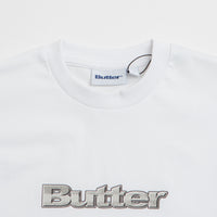 Butter Goods Alloy Logo T-Shirt in White thumbnail