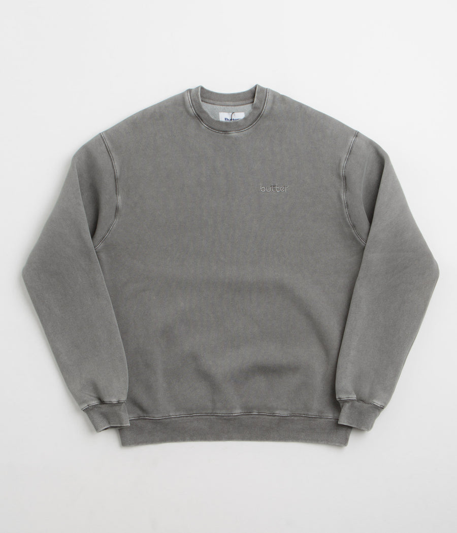 Butter Goods Alpine Crewneck Sweatshirt in Black