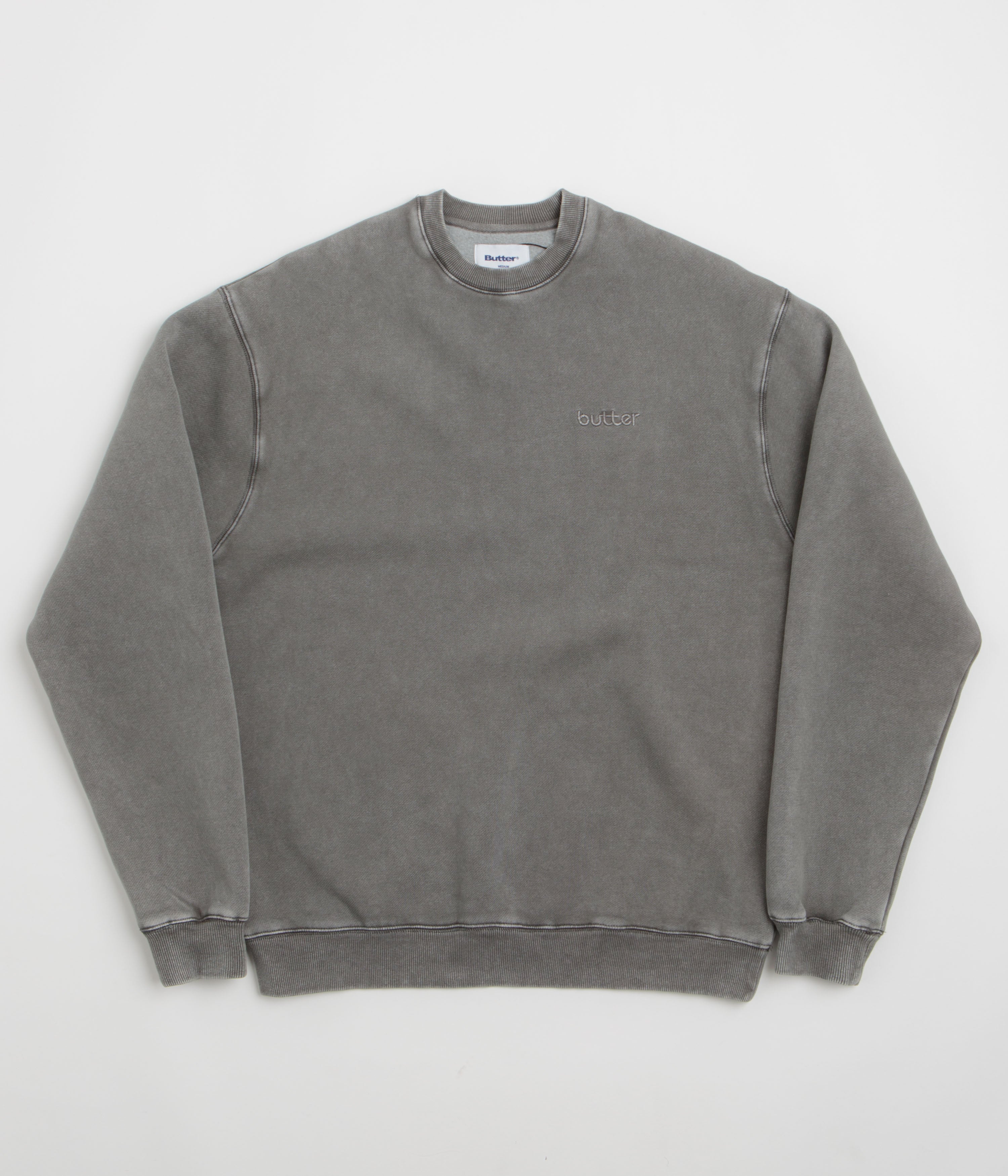 Butter Goods Alpine Crewneck Sweatshirt in Black