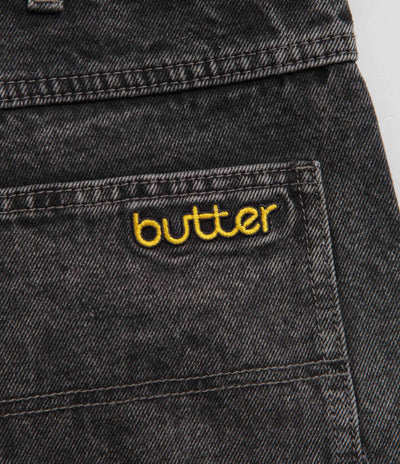 Butter Goods Alpine Jeans in Distressed Black