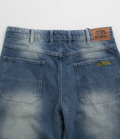 Butter Goods Alpine Jeans - Distressed Faded Blue