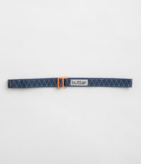 【BUTTER GOODS】 Logo Woven Belt, Navy Butter Goods Braided Belt - Navy | Flatspot