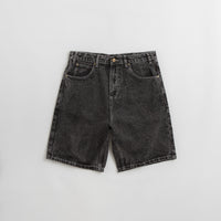 Butter Goods Applique Denim Shorts in Acid Black thumbnail