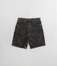 Butter Goods Applique Denim Shorts in Acid Black