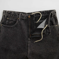 Butter Goods Applique Denim Shorts in Acid Black thumbnail