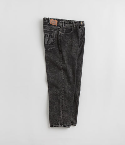 Butter Goods Applique Jeans in Acid Black