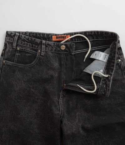 Butter Goods Applique Jeans in Acid Black