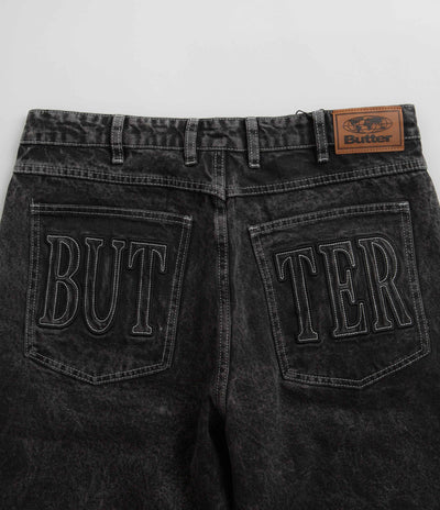 Butter Goods Applique Jeans in Acid Black