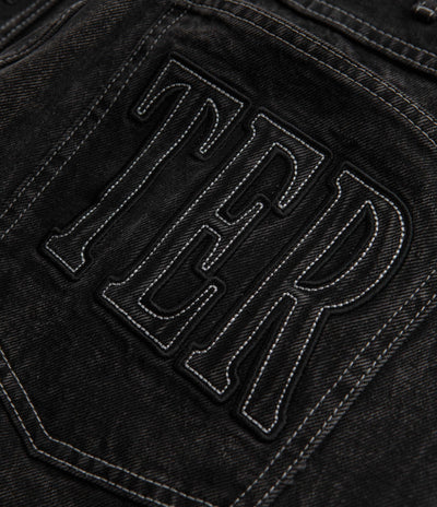 Butter Goods Applique Jeans in Acid Black