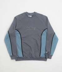 Butter Goods Aspect Crewneck Sweatshirt in Slate and Denim