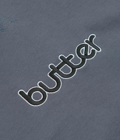 Butter Goods Aspect Crewneck Sweatshirt in Slate and Denim