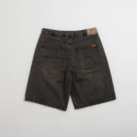 Butter Goods Baggy Denim Shorts in Faded Black thumbnail