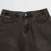 Butter Goods Baggy Denim Shorts in Faded Black thumbnail