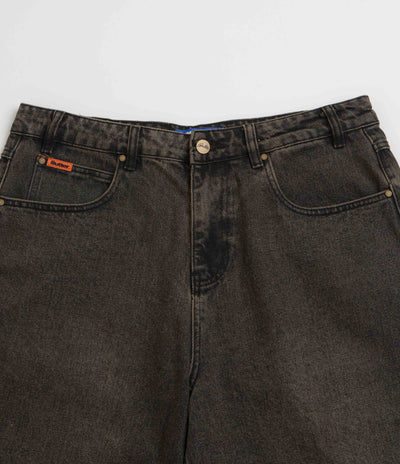 Butter Goods Baggy Denim Shorts in Faded Black