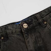 Butter Goods Baggy Denim Shorts in Faded Black thumbnail