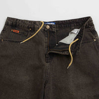 Butter Goods Baggy Denim Shorts in Faded Black thumbnail