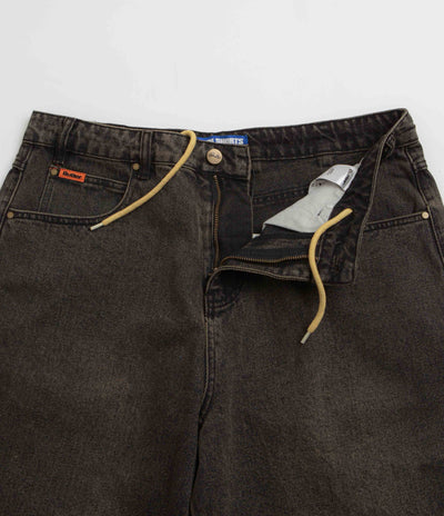 Butter Goods Baggy Denim Shorts in Faded Black