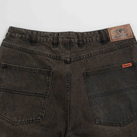 Butter Goods Baggy Denim Shorts in Faded Black thumbnail