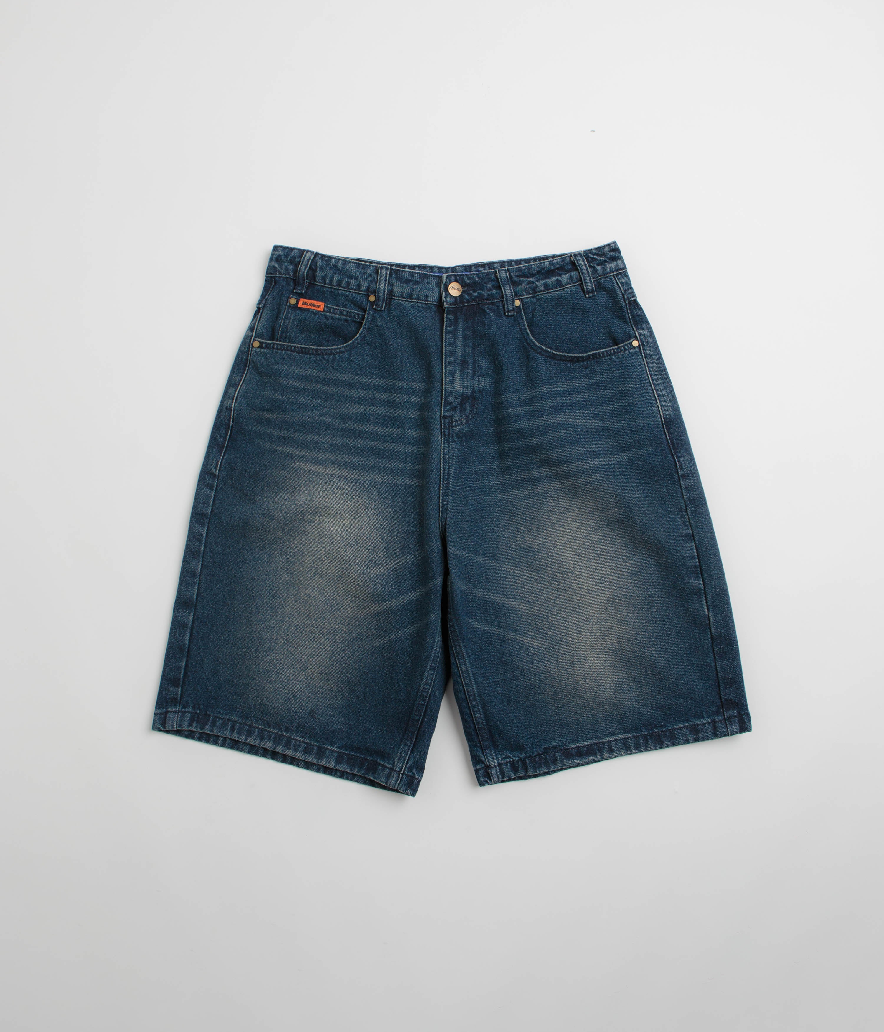 Butter Goods Baggy Denim Shorts - Vintage Indigo Wash