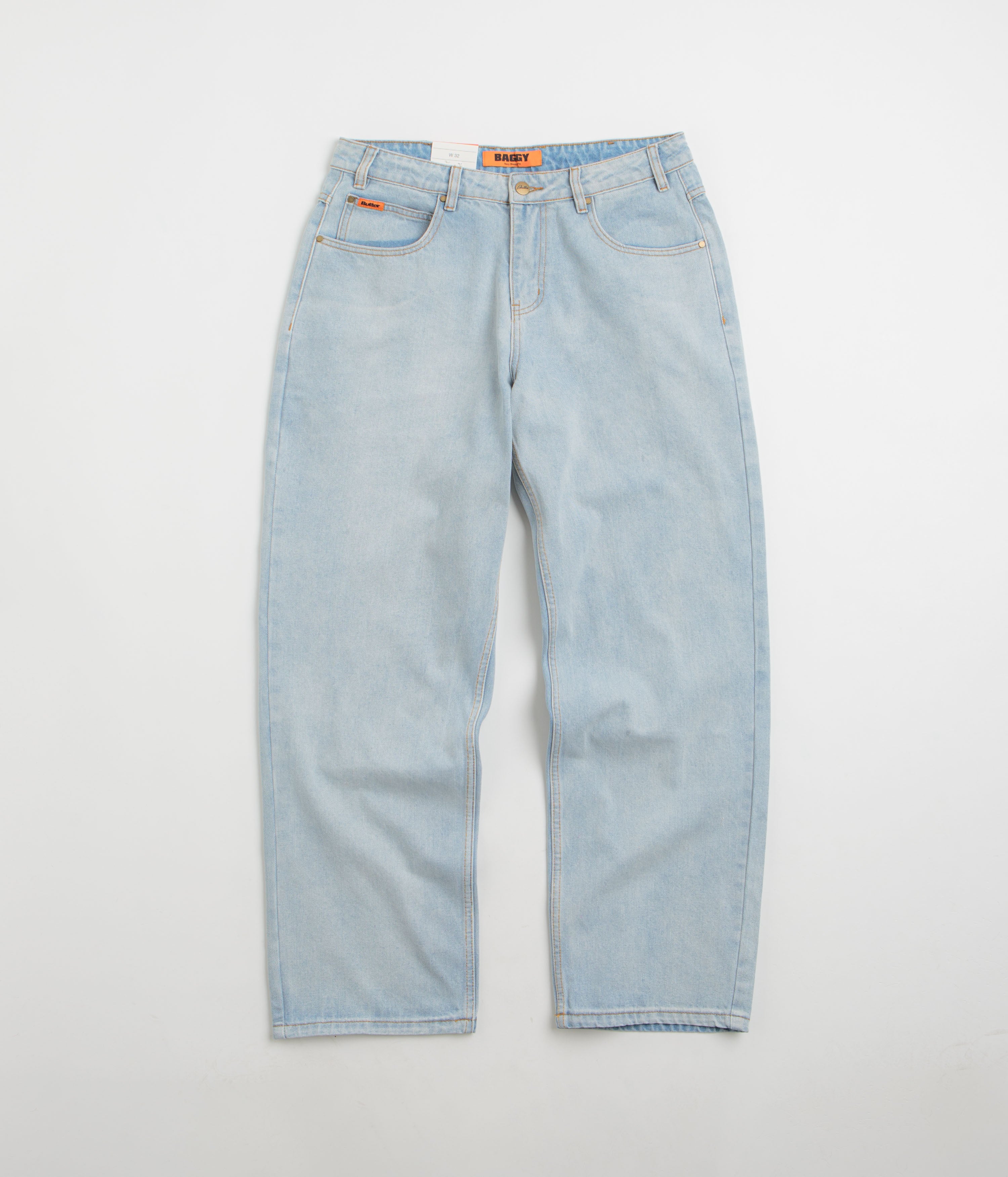 Butter Goods Baggy Jeans in Light Blue and Blue