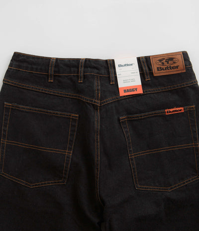 Butter Goods Baggy Jeans in Washed Black