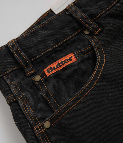 Butter Goods Baggy Jeans in Washed Black