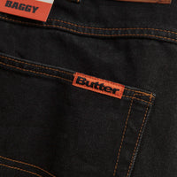 Butter Goods Baggy Jeans - Washed Black thumbnail