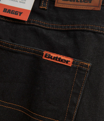 Butter Goods Baggy Jeans in Washed Black