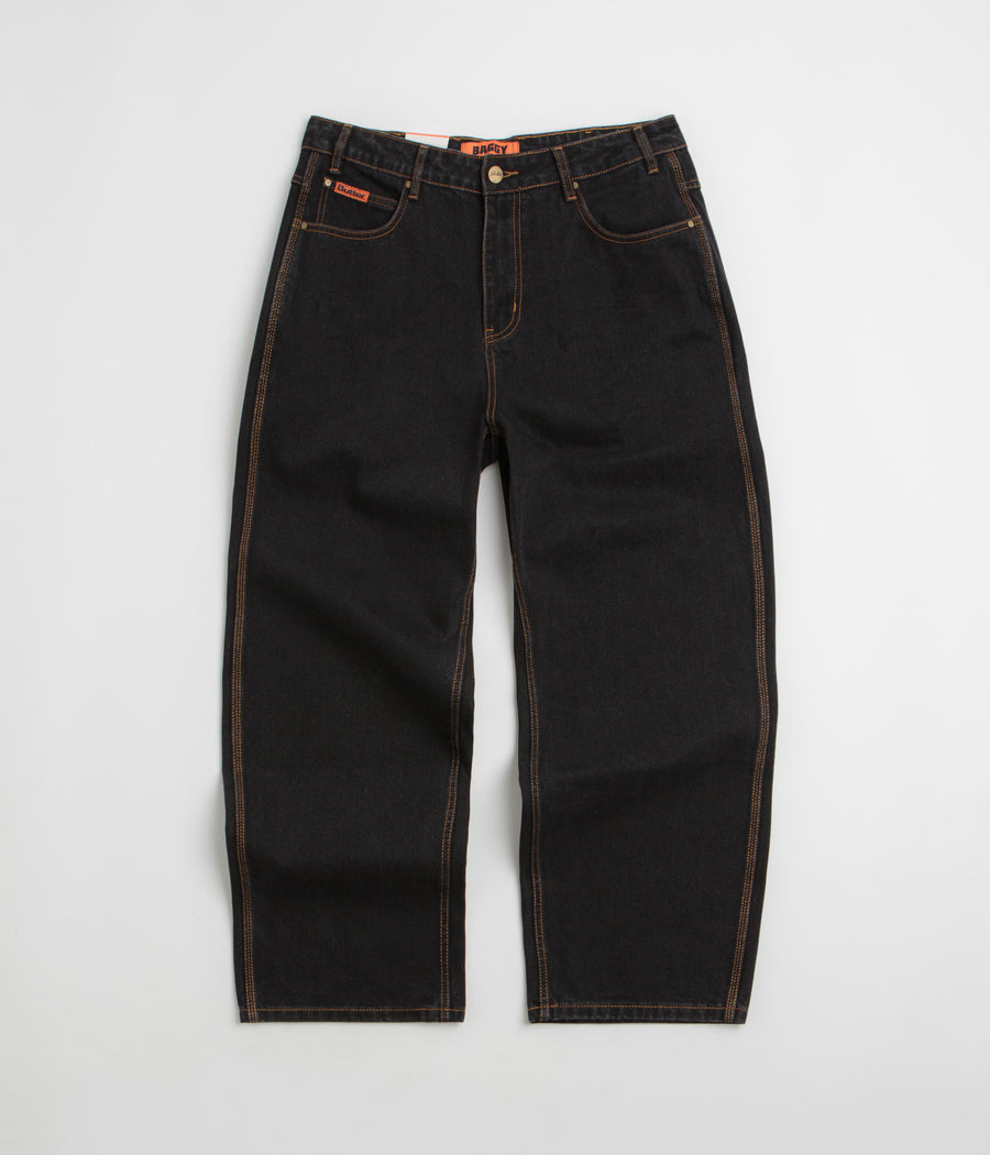 Butter Goods Baggy Jeans in Washed Black and Black